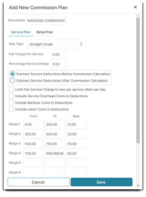 Commission Plan List